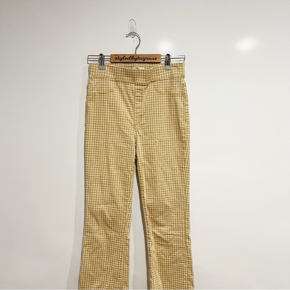 Madewell Pull-On Skinny Flare Jeans in Mini Check - Picture 7 of 12